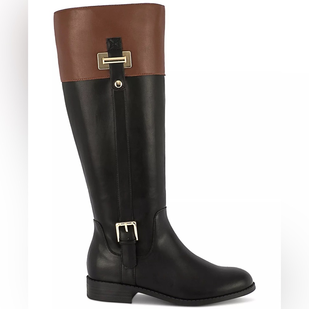 *NWT* Dellee Riding Boots in Black Cognac